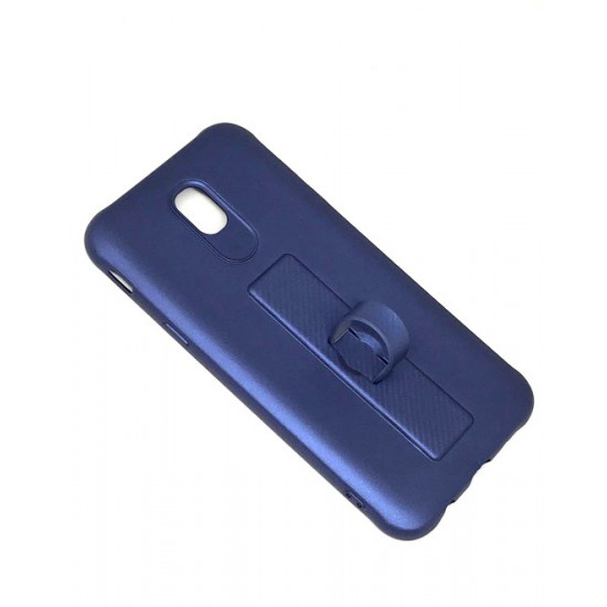 Capa Silicone Gel Com Anel De Dedo Motomo Samsung Galaxy J7 2017 J730 Azul